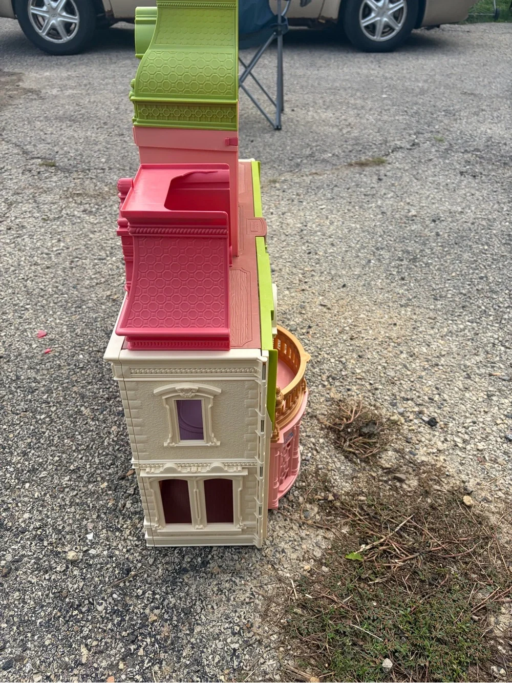 Fisher-Price Pink, Lime & Cream Victorian Dollhouse Playset